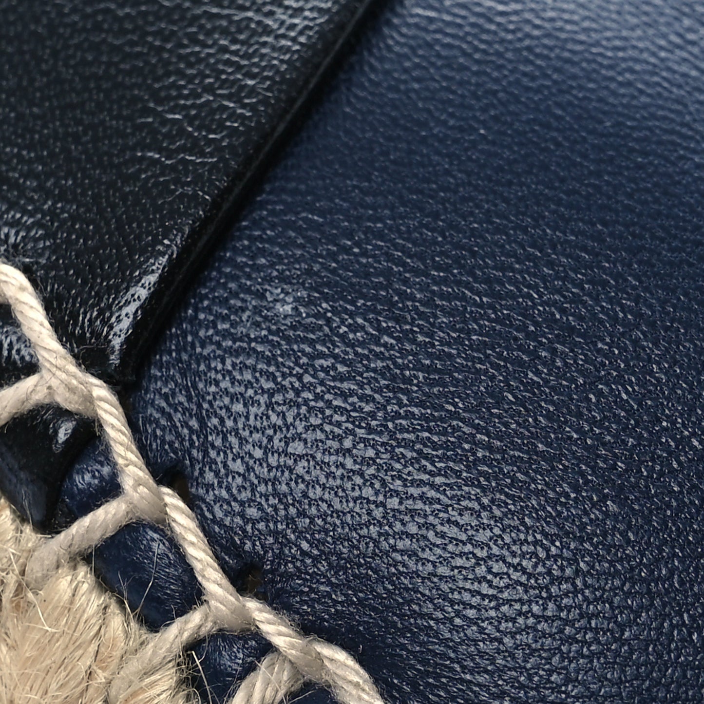Lambskin CC Espadrilles 41 Navy Black