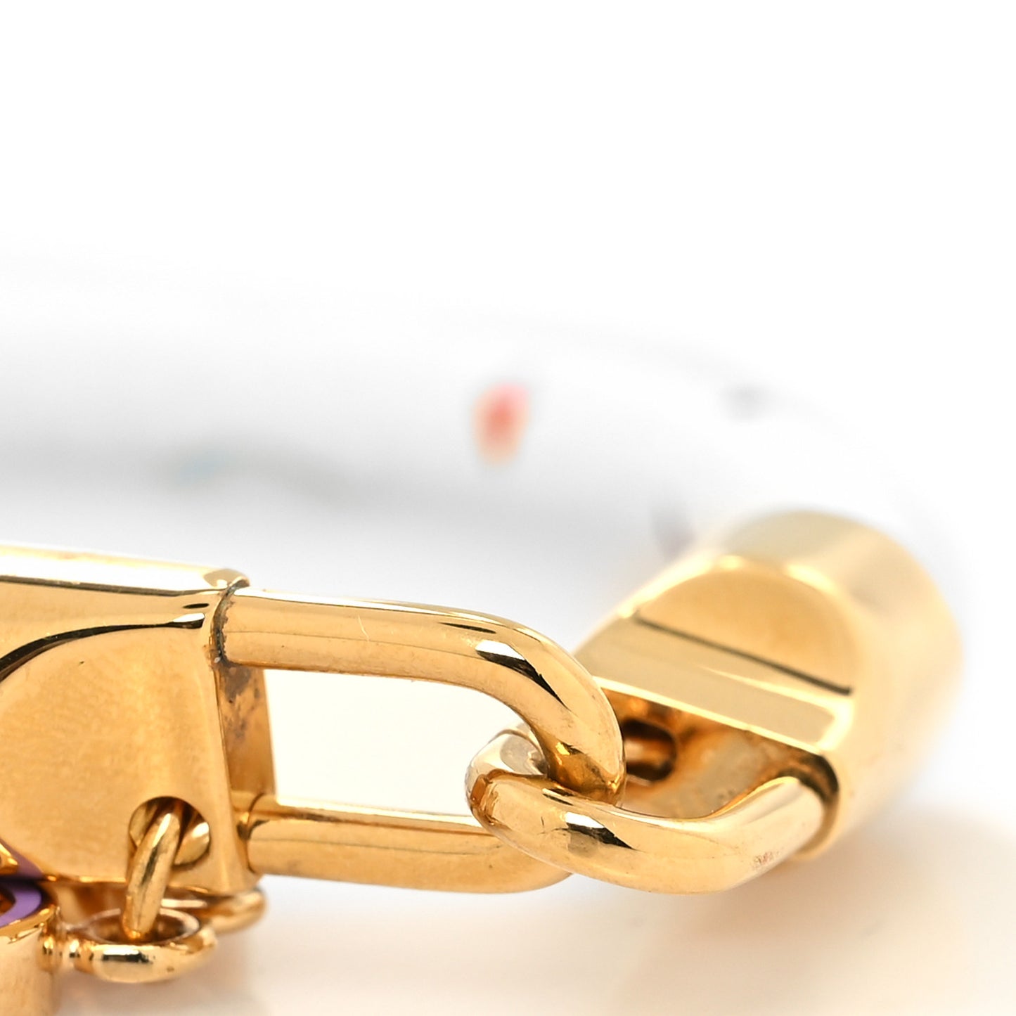 Monogram Multicolor Luck It Bracelet 17 White