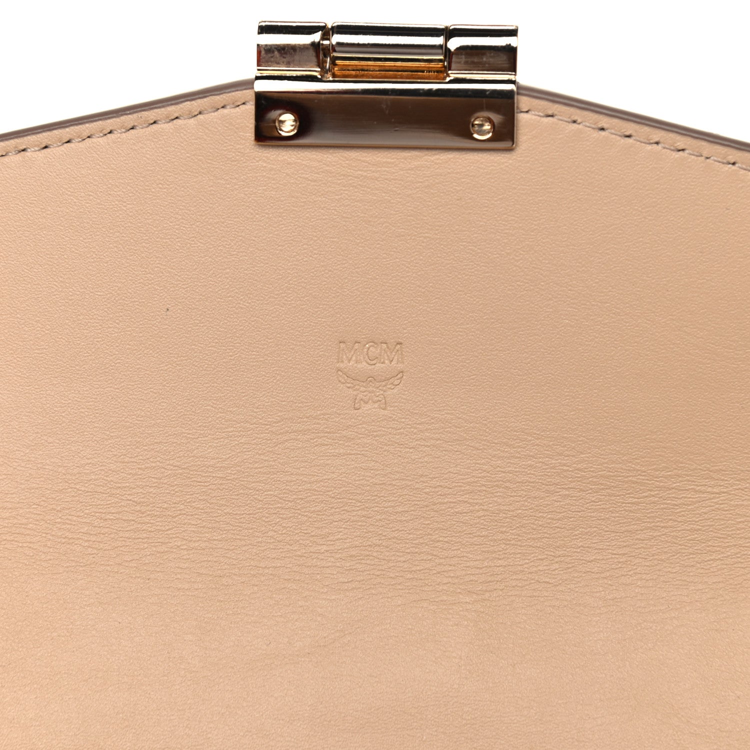 MCM Visetos Large Patricia Wallet On Chain Beige 5 of 18