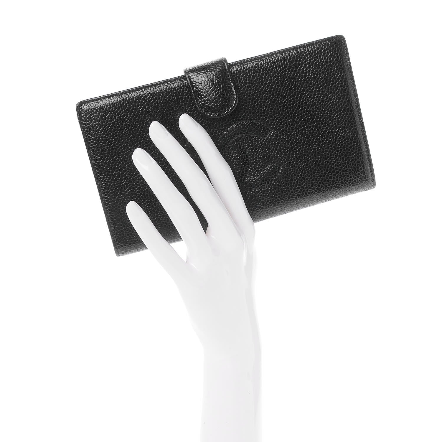 Chanel Caviar Timeless CC French Wallet Black 2 of 8