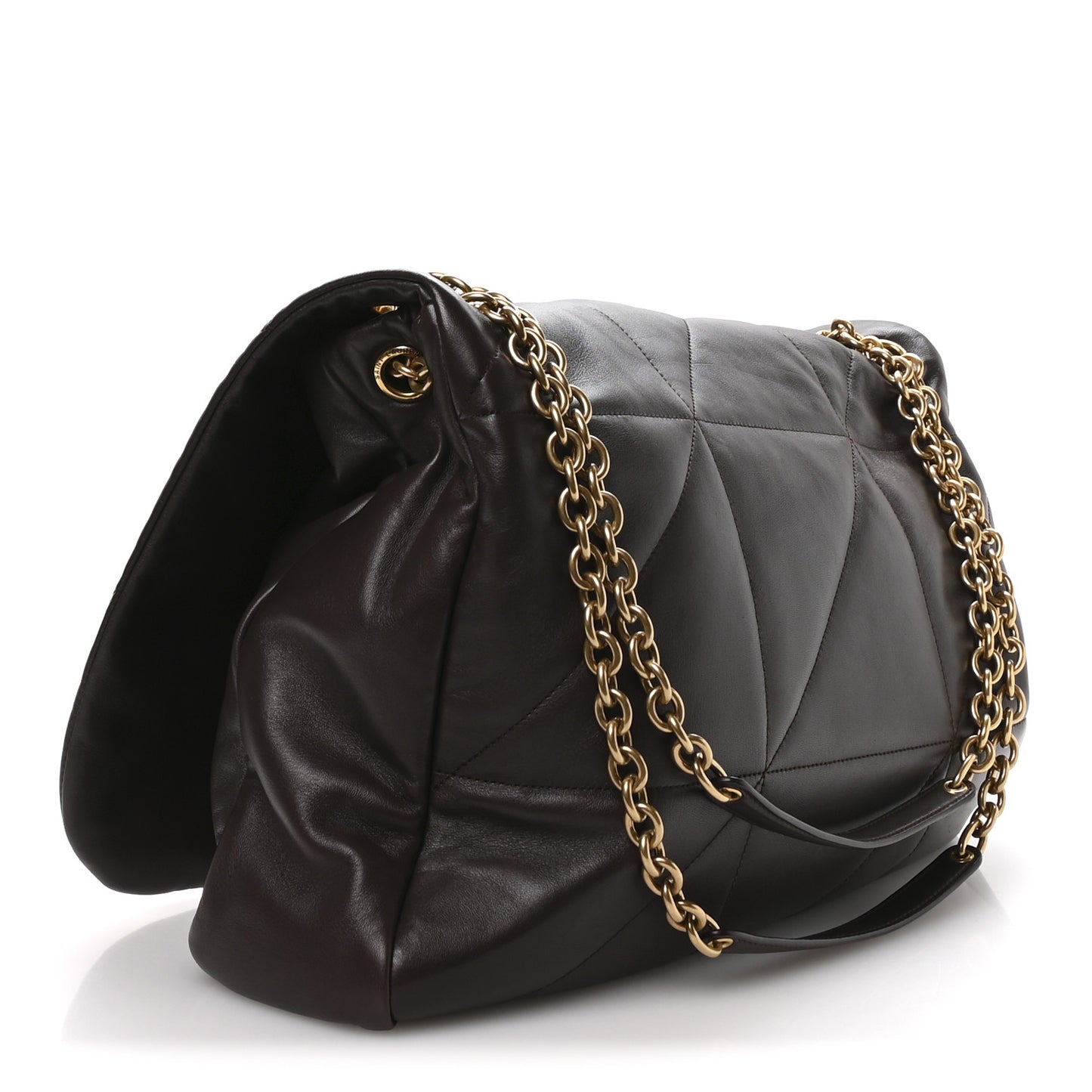 Lambskin Matelasse Monogram Large Jamie 4.3 Dark Sweet Chocolate Dark Sweet Chocolate
