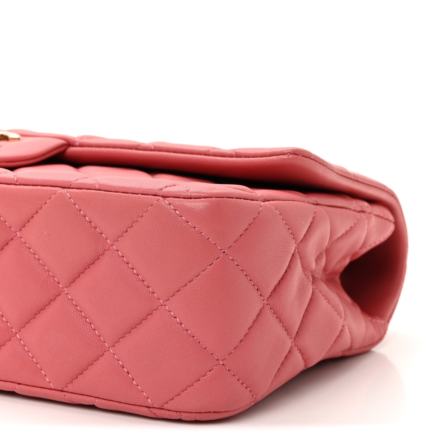 Chanel Lambskin Quilted Valentine Charms Medium Single Flap Pink 10 of 10