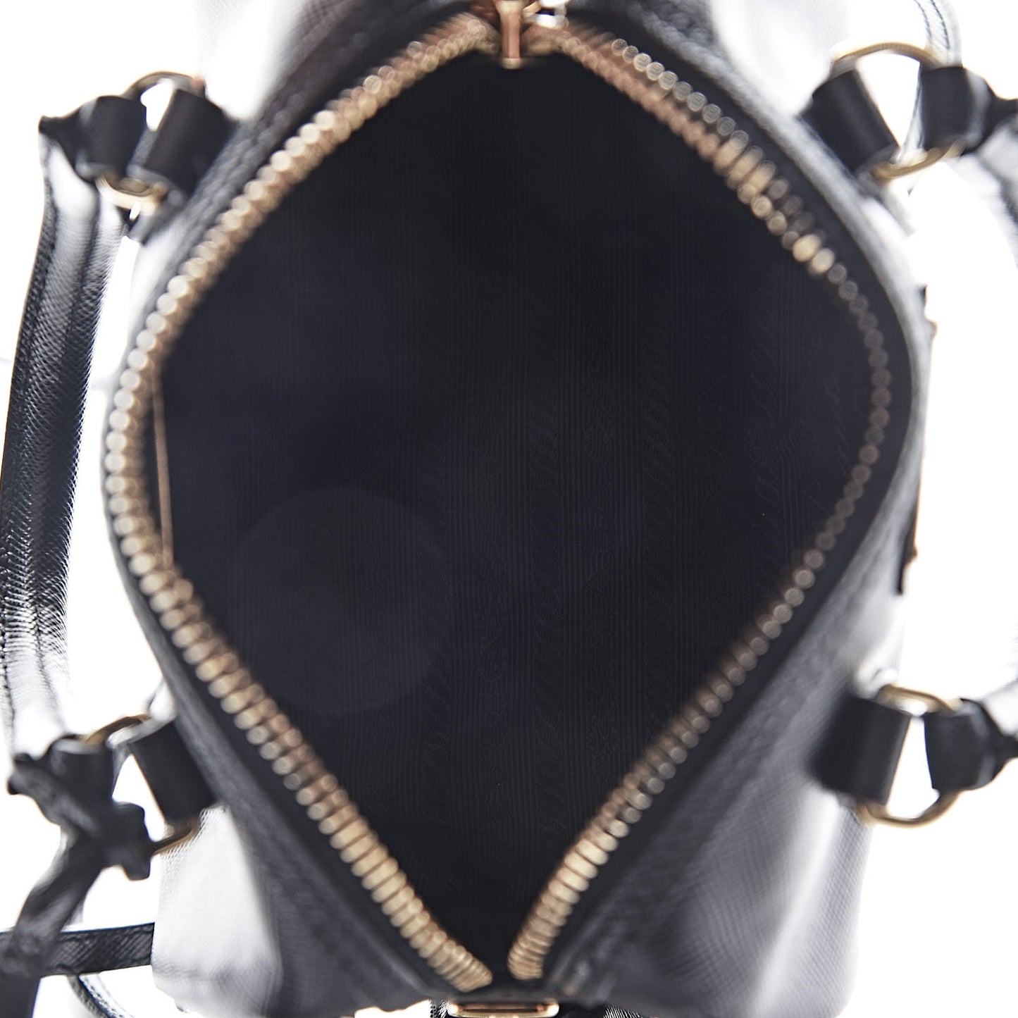 Saffiano Vernice Lux Mini Convertible Bowler Black