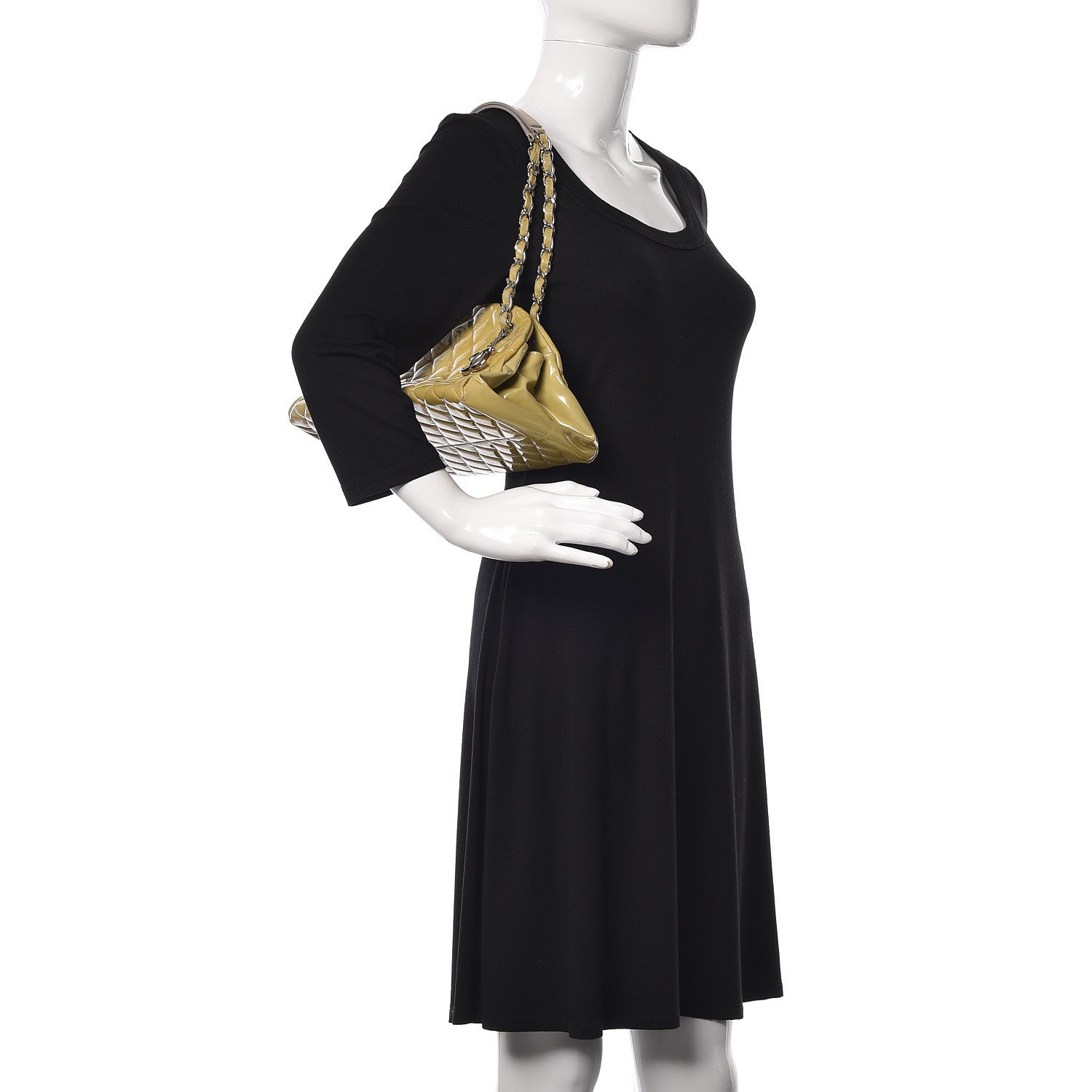 Chanel Patent Quilted Medium Just Mademoiselle 2 of 16