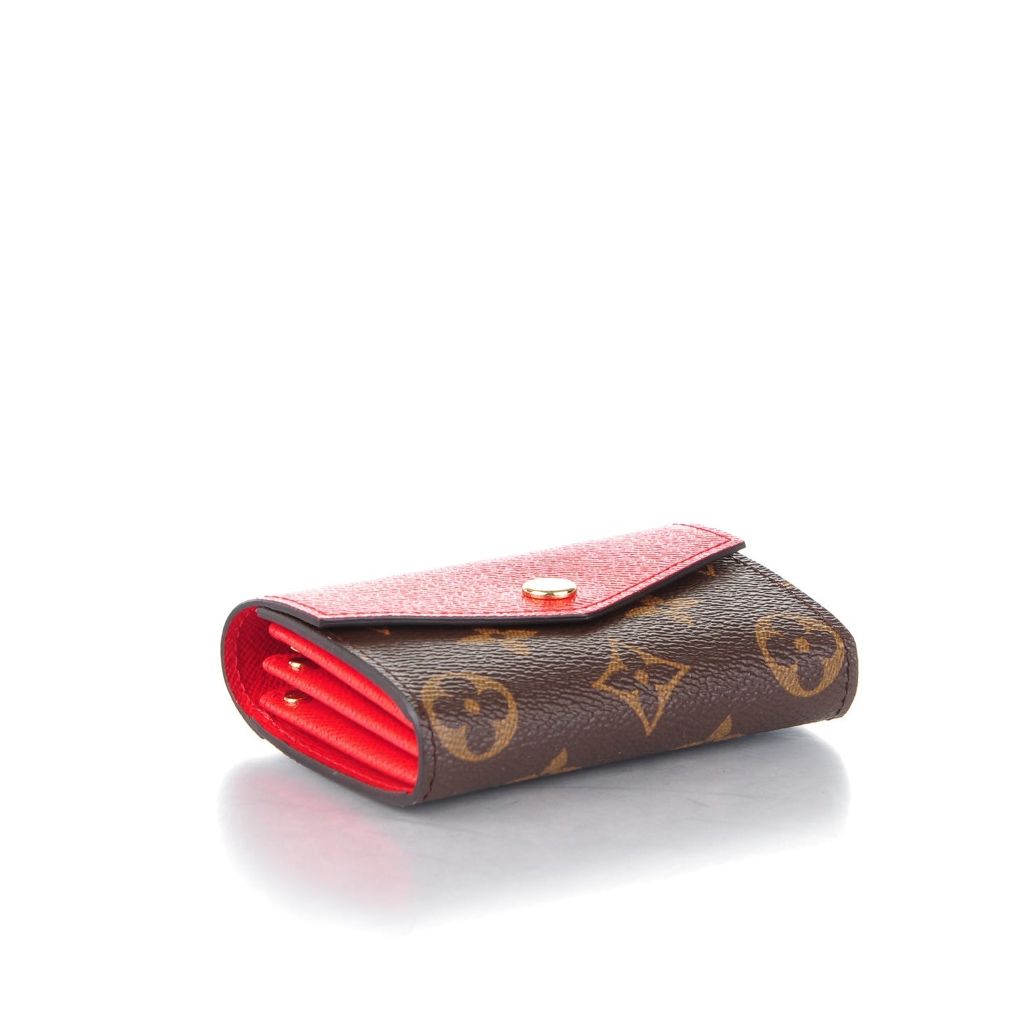 Monogram Sarah Multicartes Coquelicot