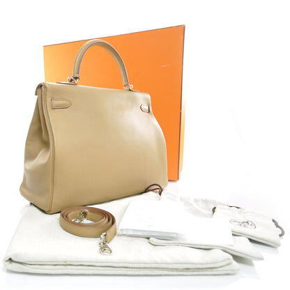 Hermes Taurillon Clemence Kelly 35 Tabac Camel 3 of 12