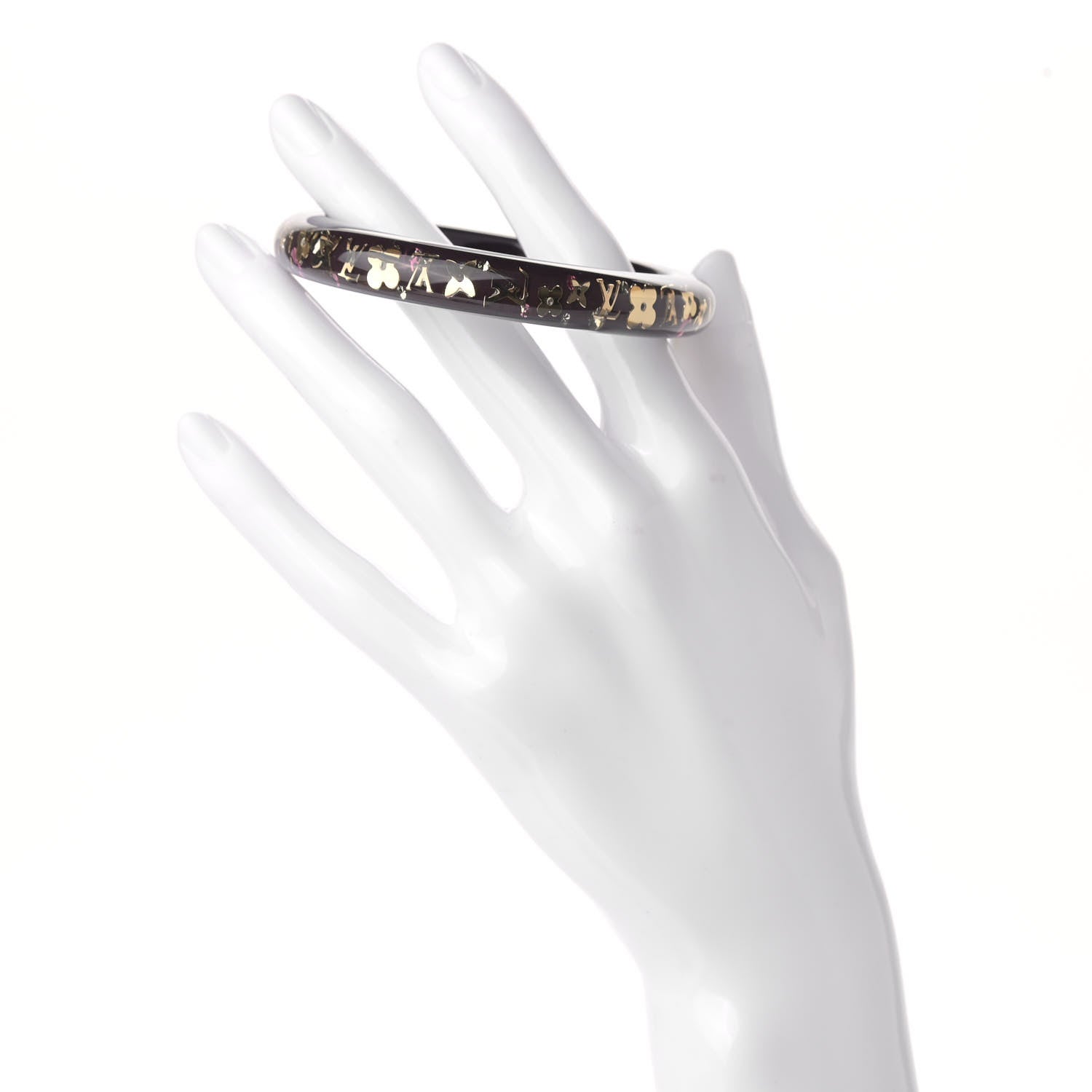 Louis Vuitton Resin Swarovski Medium Inclusion Bracelet PM Amarante 2 of 4