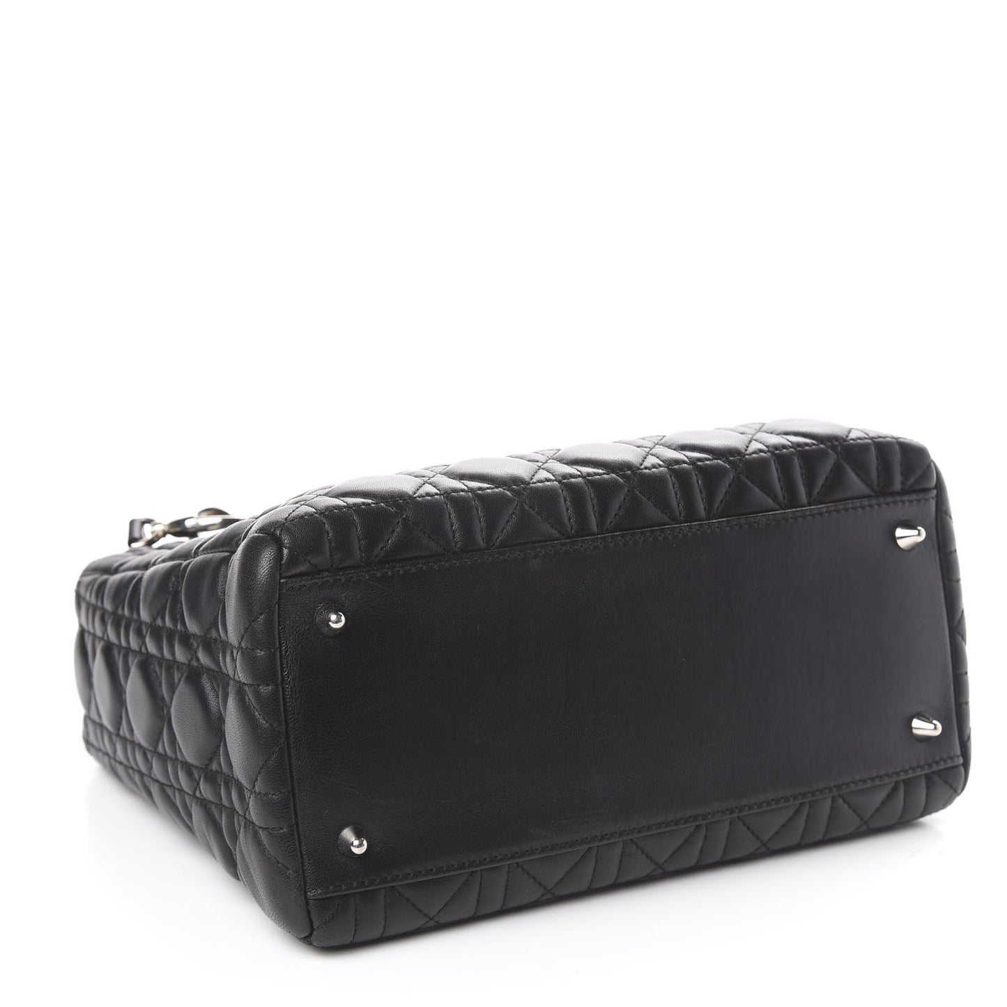Lambskin Cannage Medium Lady Dior Black