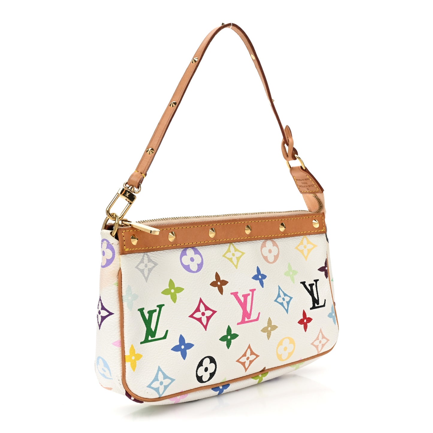 Monogram Multicolor Pochette Accessories White