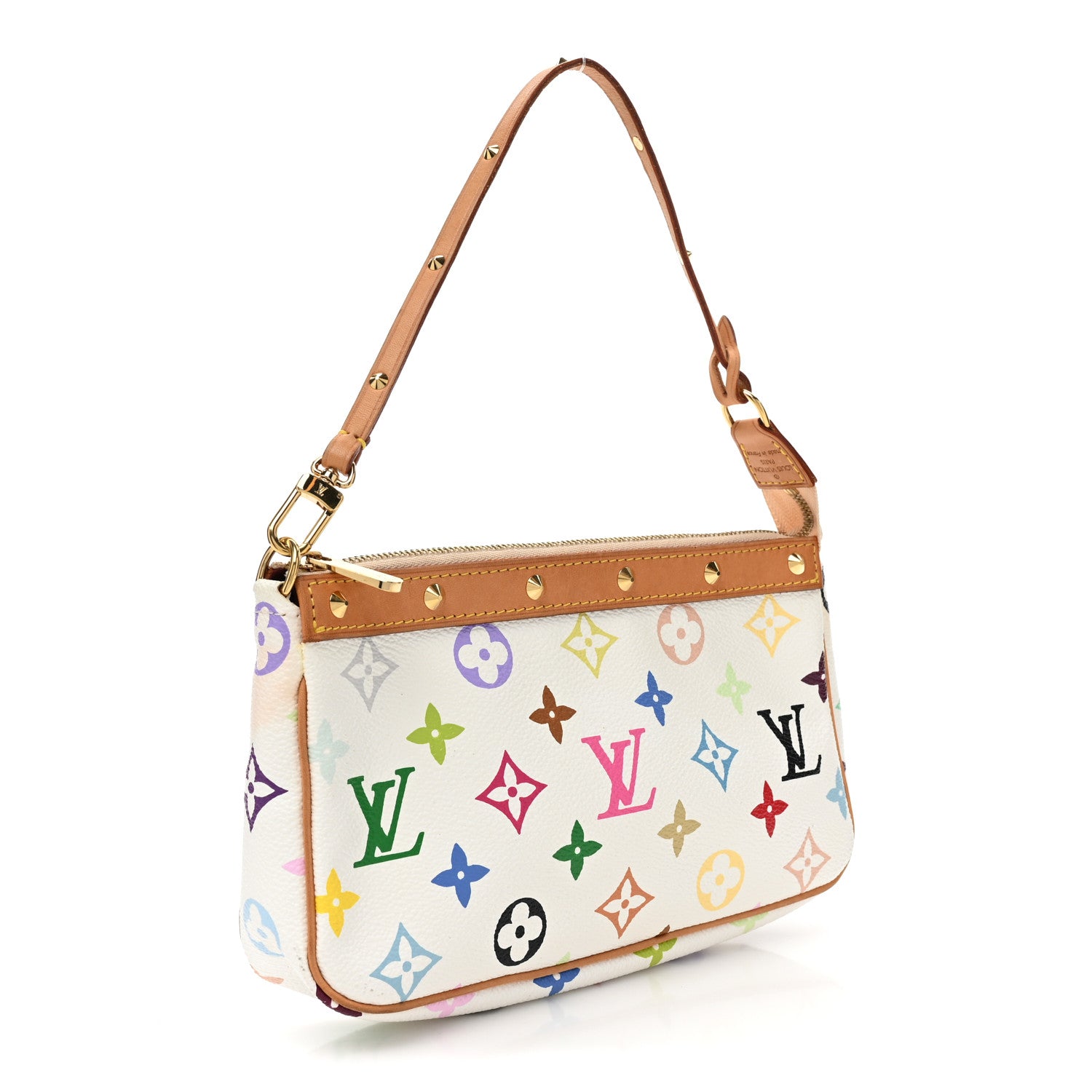 Louis Vuitton Monogram Multicolor Pochette Accessories White 3 of 13