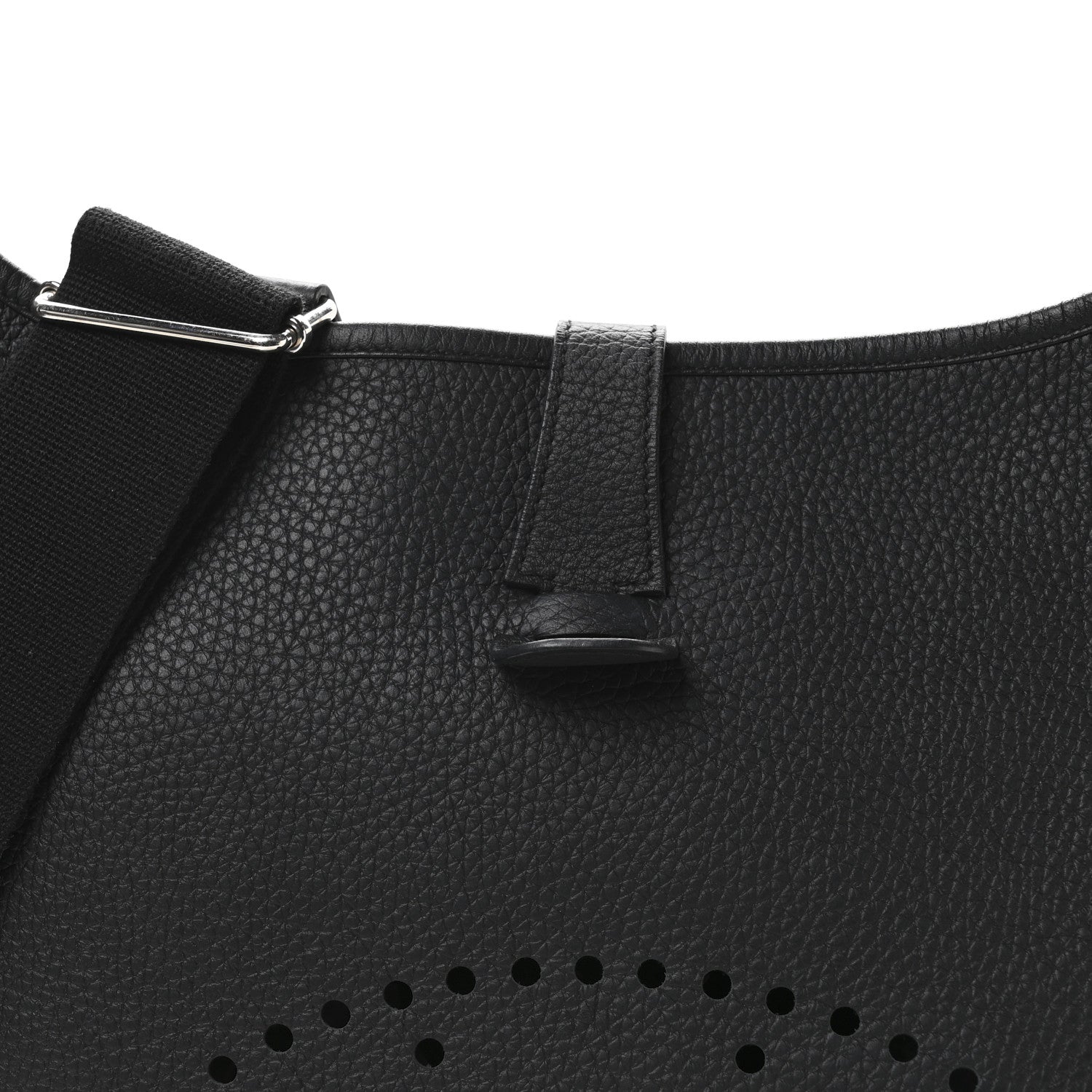Hermes Taurillon Clemence EVELYNE III GM Black 8 of 10