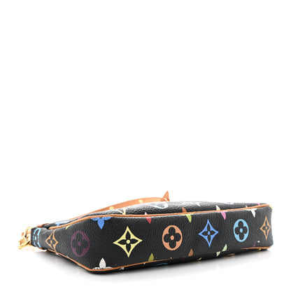 Louis Vuitton Monogram Multicolor Pochette Accessories Black 4 of 10