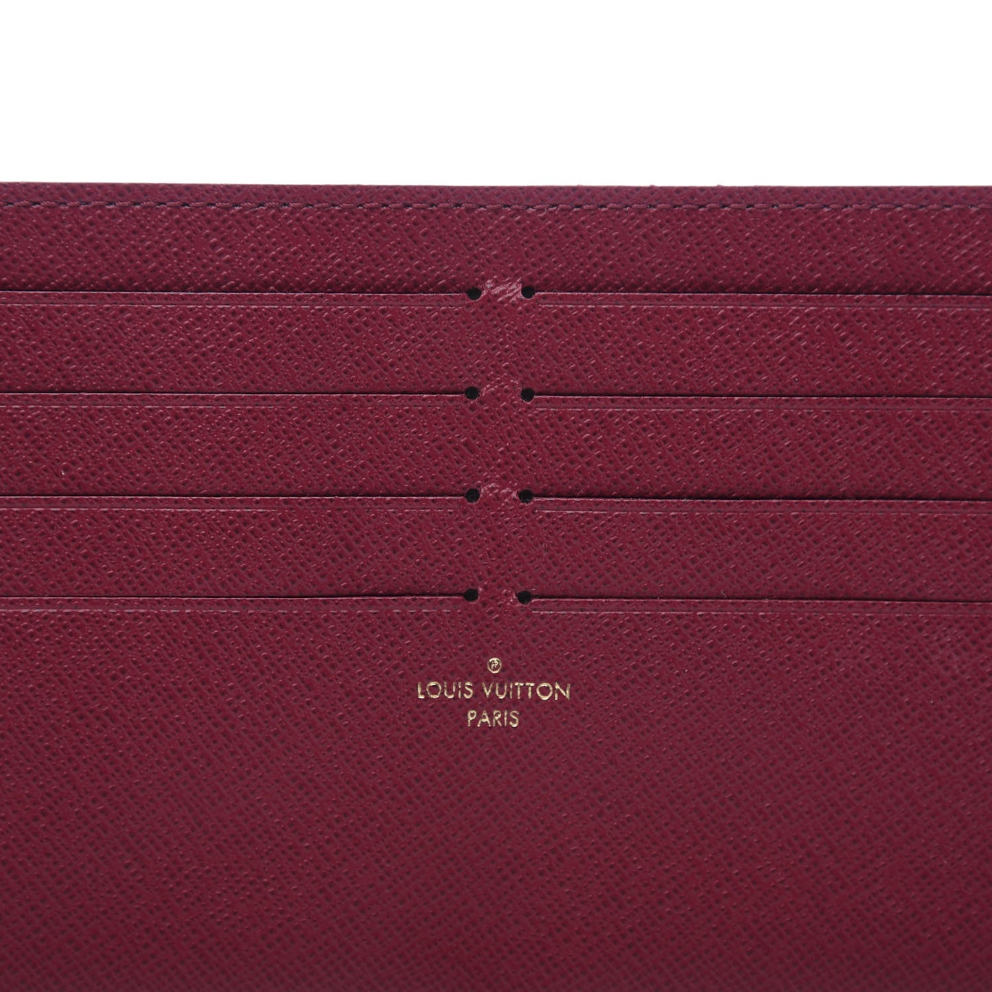 Calfskin Felicie Card Holder Insert Fuchsia