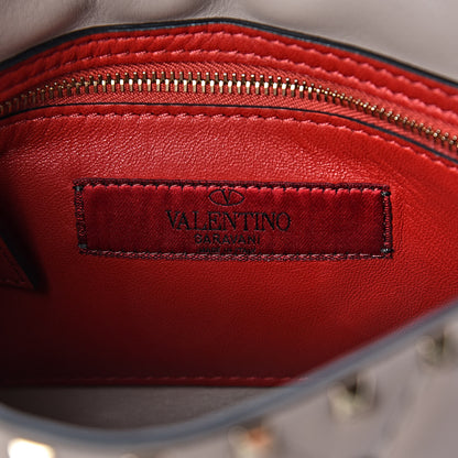 Valentino Garavani Lambskin Medium Rockstud Spike Shoulder Bag Poudre 6 of 9