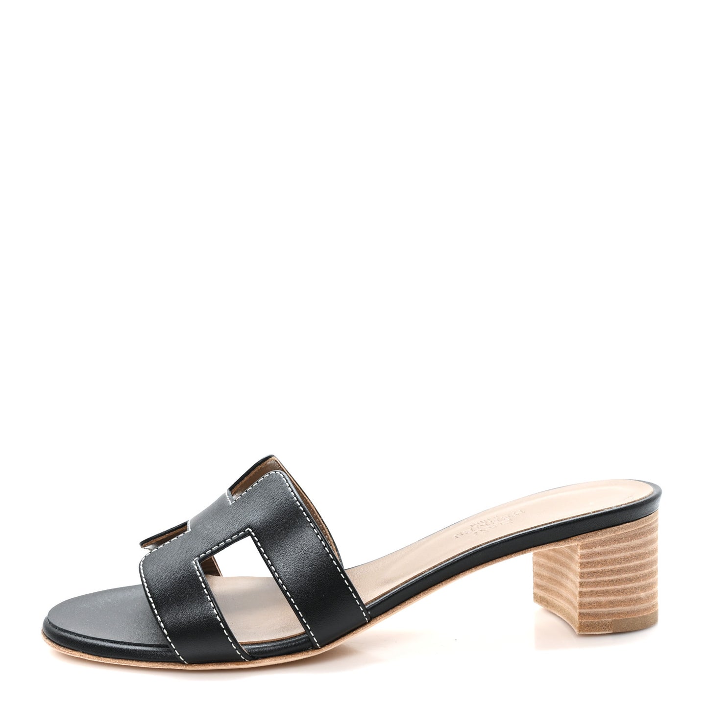 Calfskin Oasis Sandals 37.5 Black