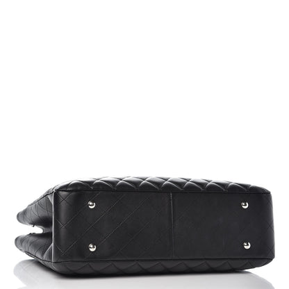 Chanel Calfskin Quilted Large Classic Shopping Tote Black 4 of 8