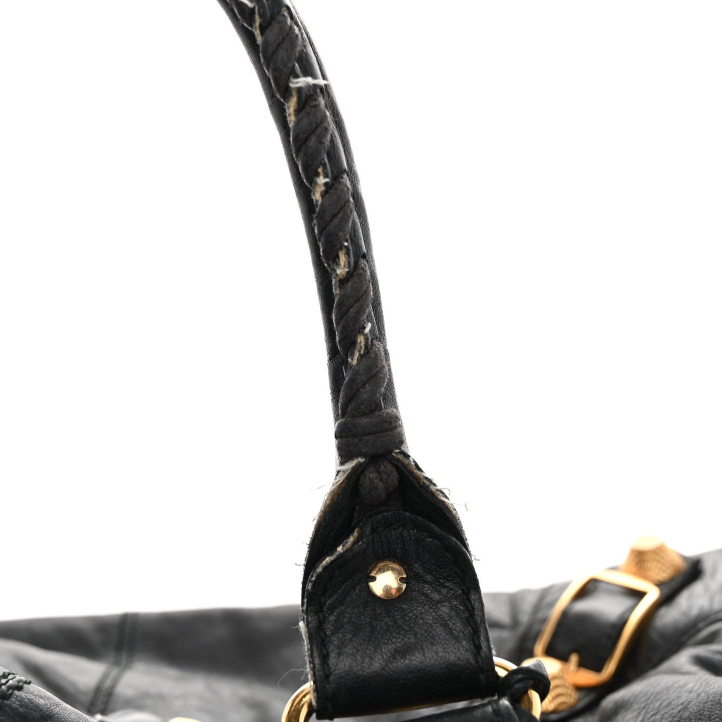 Agneau Giant 21 Gold Hardware Work Black