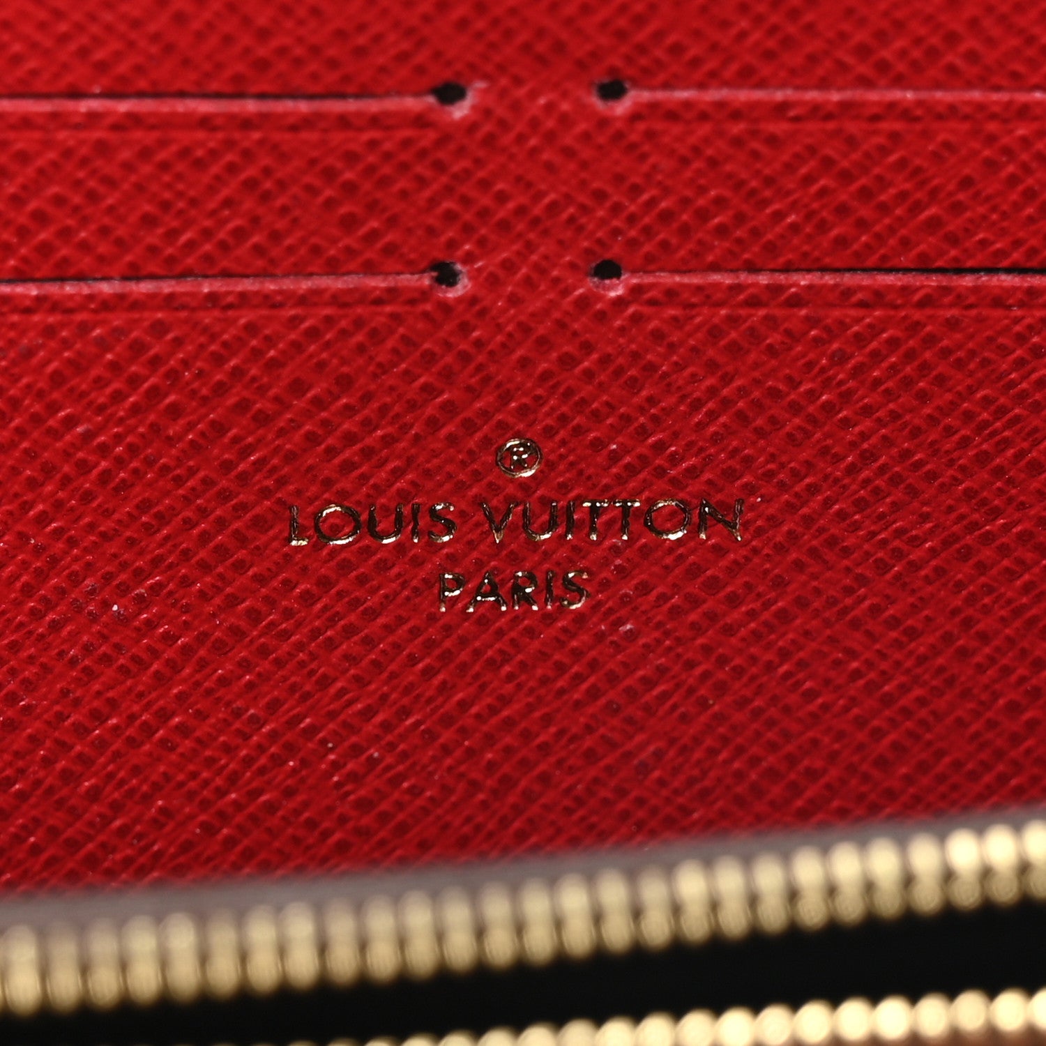 Louis Vuitton Damier Ebene Clemence Wallet Cherry 6 of 7