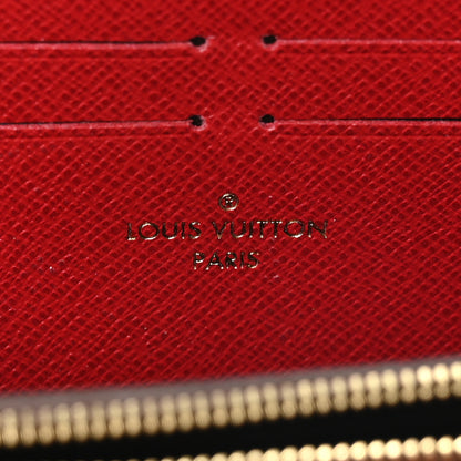 Louis Vuitton Damier Ebene Clemence Wallet Cherry 6 of 7