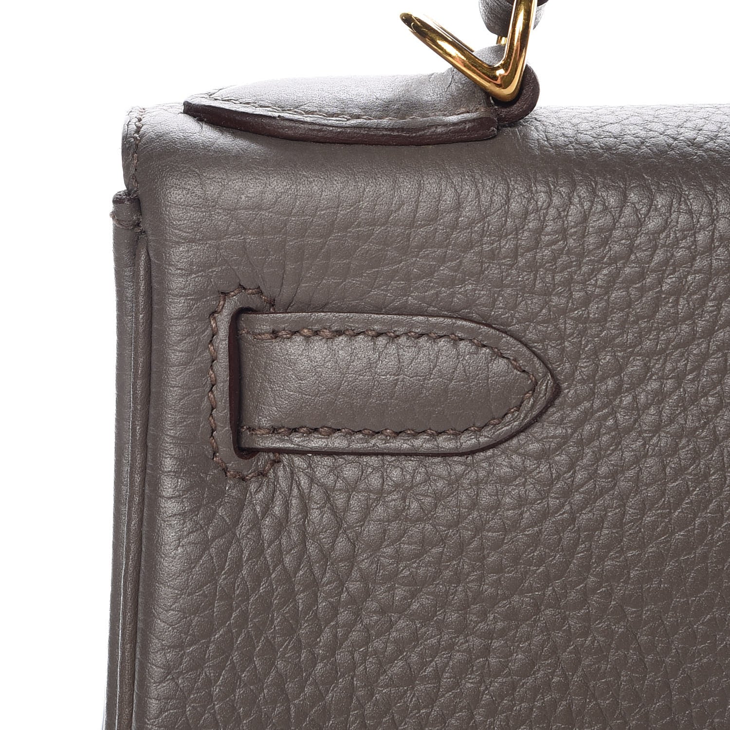 Hermes Taurillon Clemence Kelly Retourne 28 Etain 12 of 42