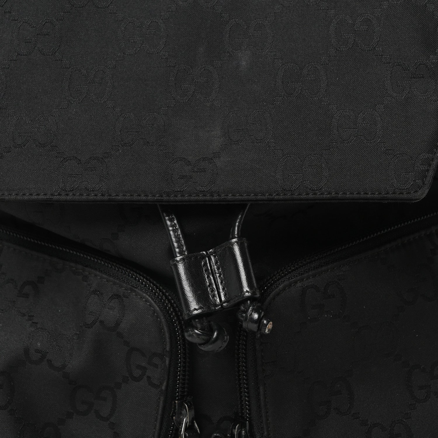Gucci Nylon Monogram Backpack Black 8 of 10