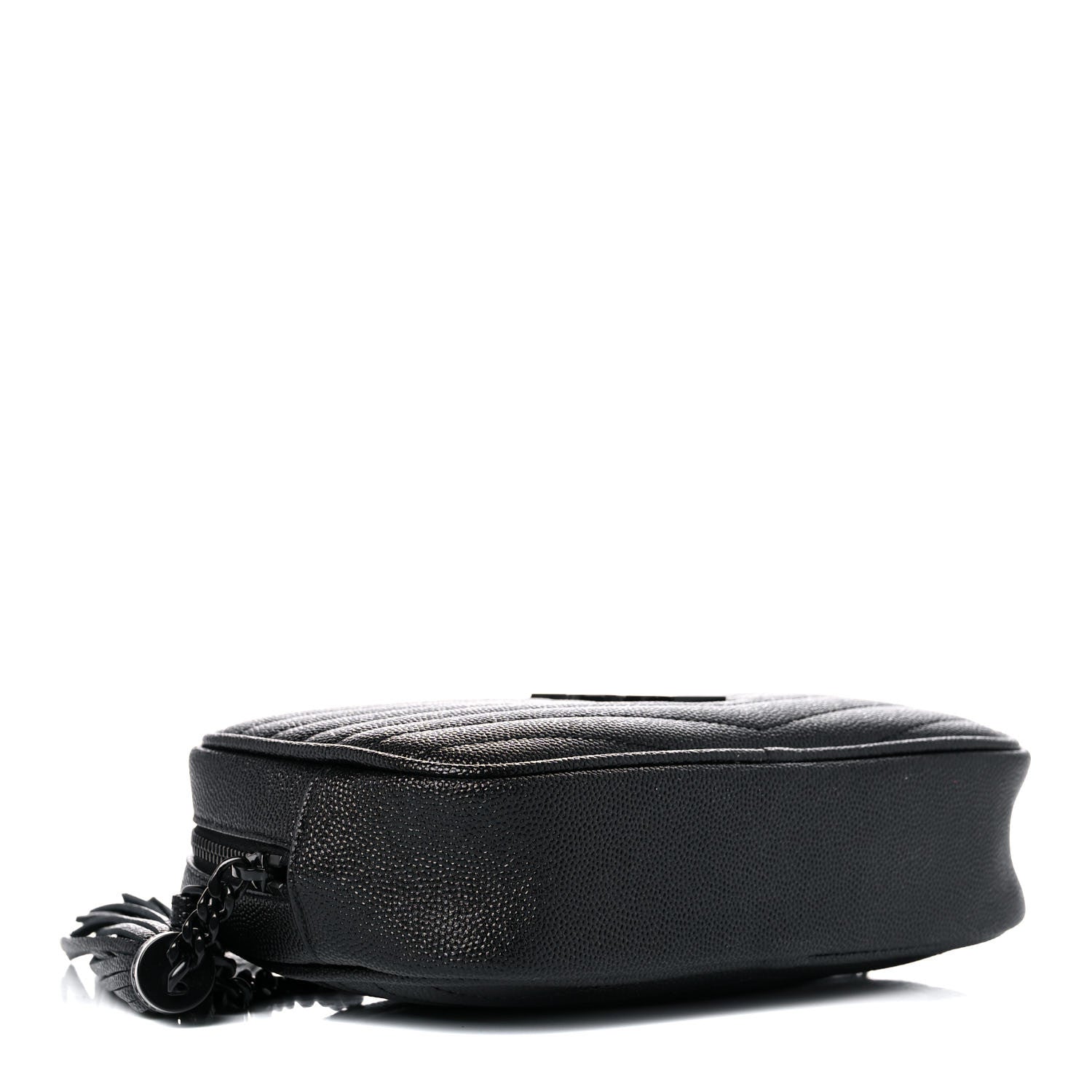 Saint Laurent Grain De Poudre Matelasse Monogram Mini Lou Camera Bag Black 4 of 9
