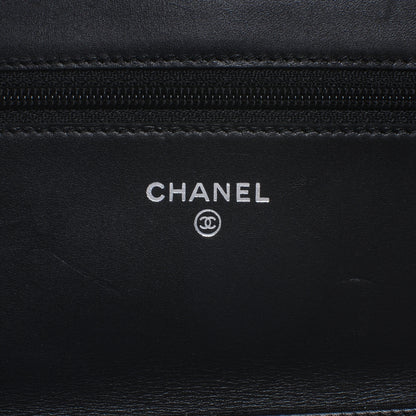 Chanel Calfskin Quilted Cambon Wallet On Chain WOC Black 6 of 9