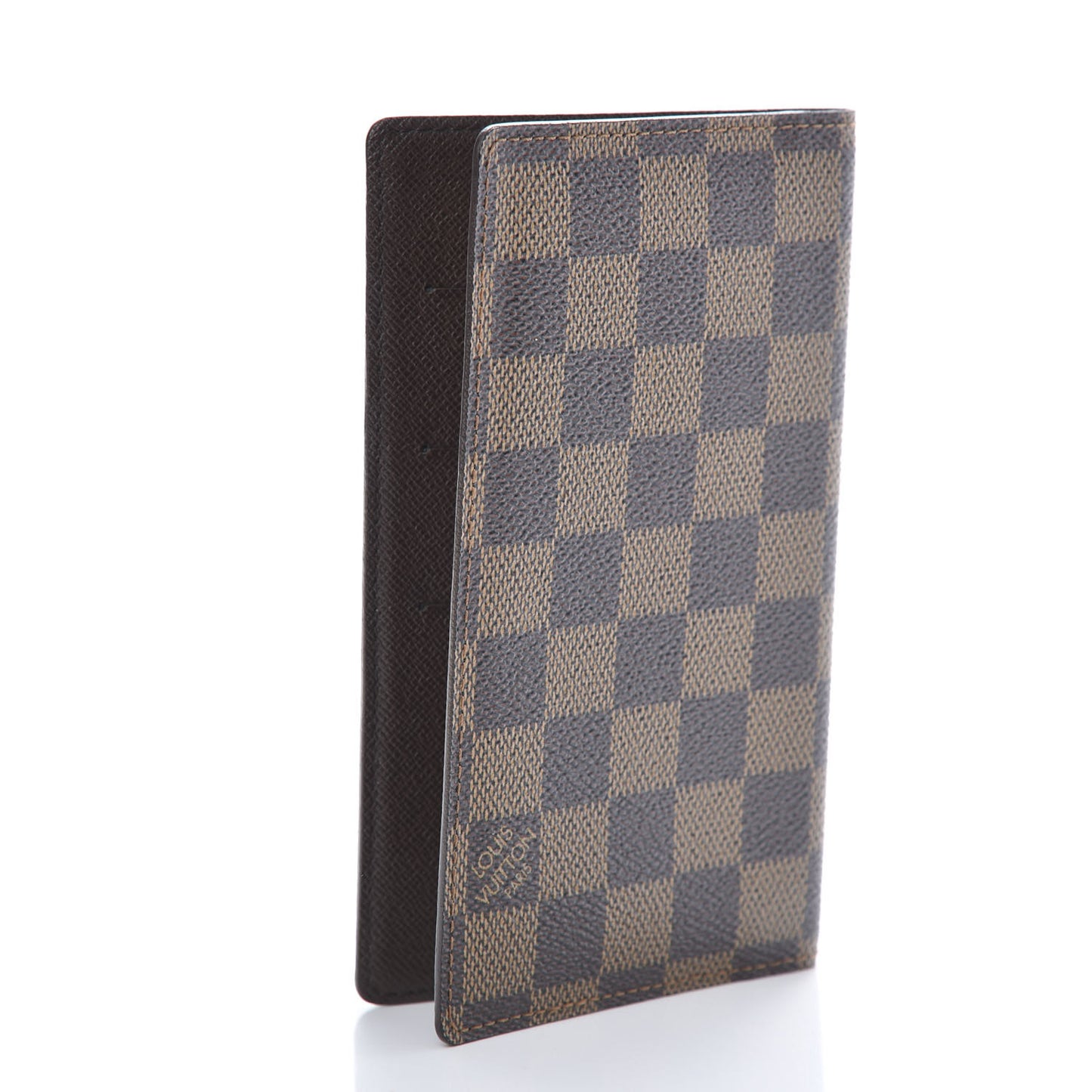 Damier Ebene Checkbook Cover Wallet