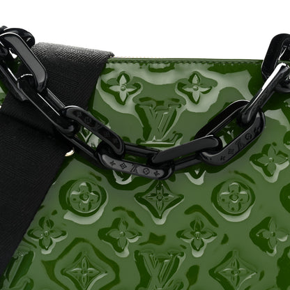 Louis Vuitton Patent Embossed Monogram Coussin PM Green Black 7 of 9