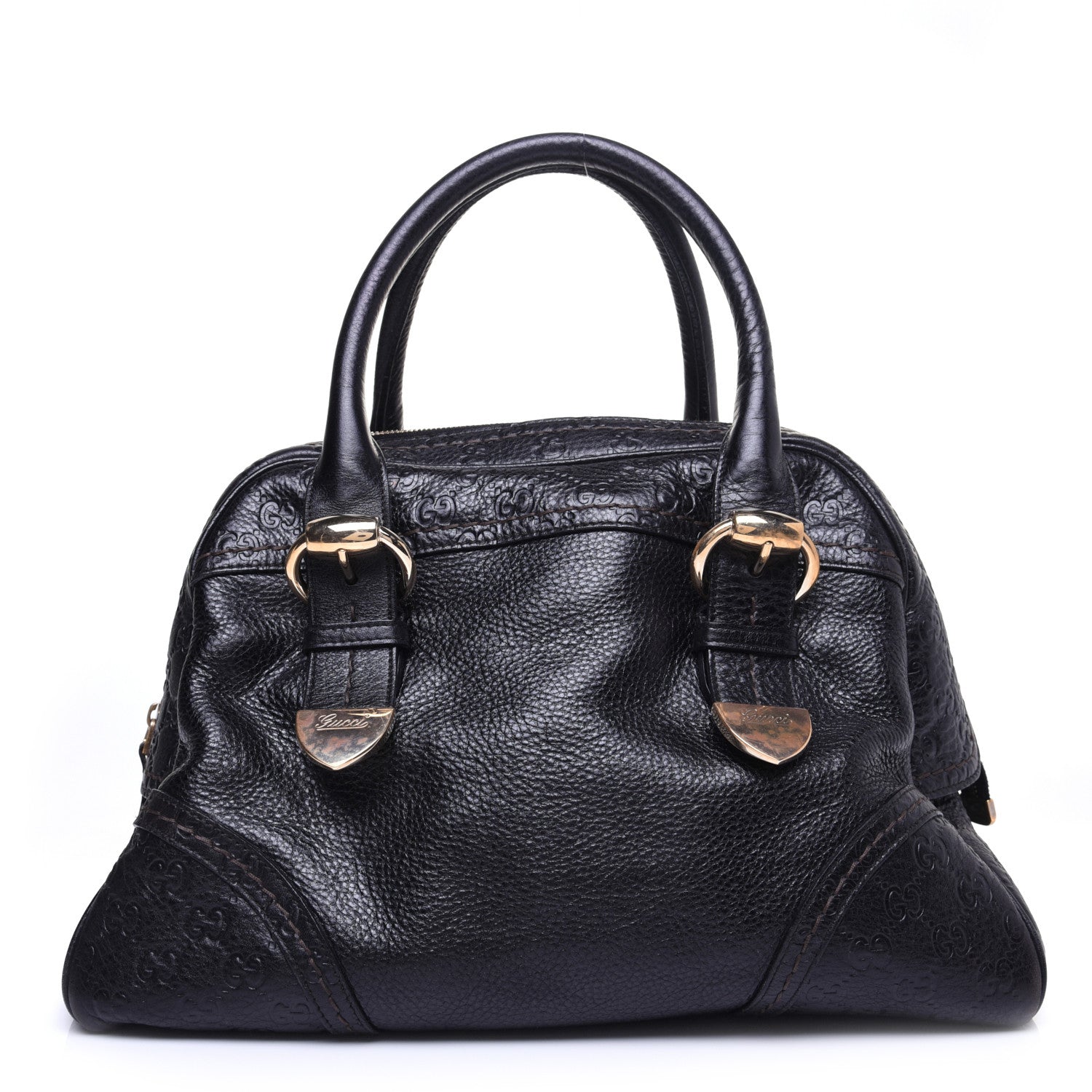 Gucci Guccissima Signoria Large Dome Bag Black 1 of 12