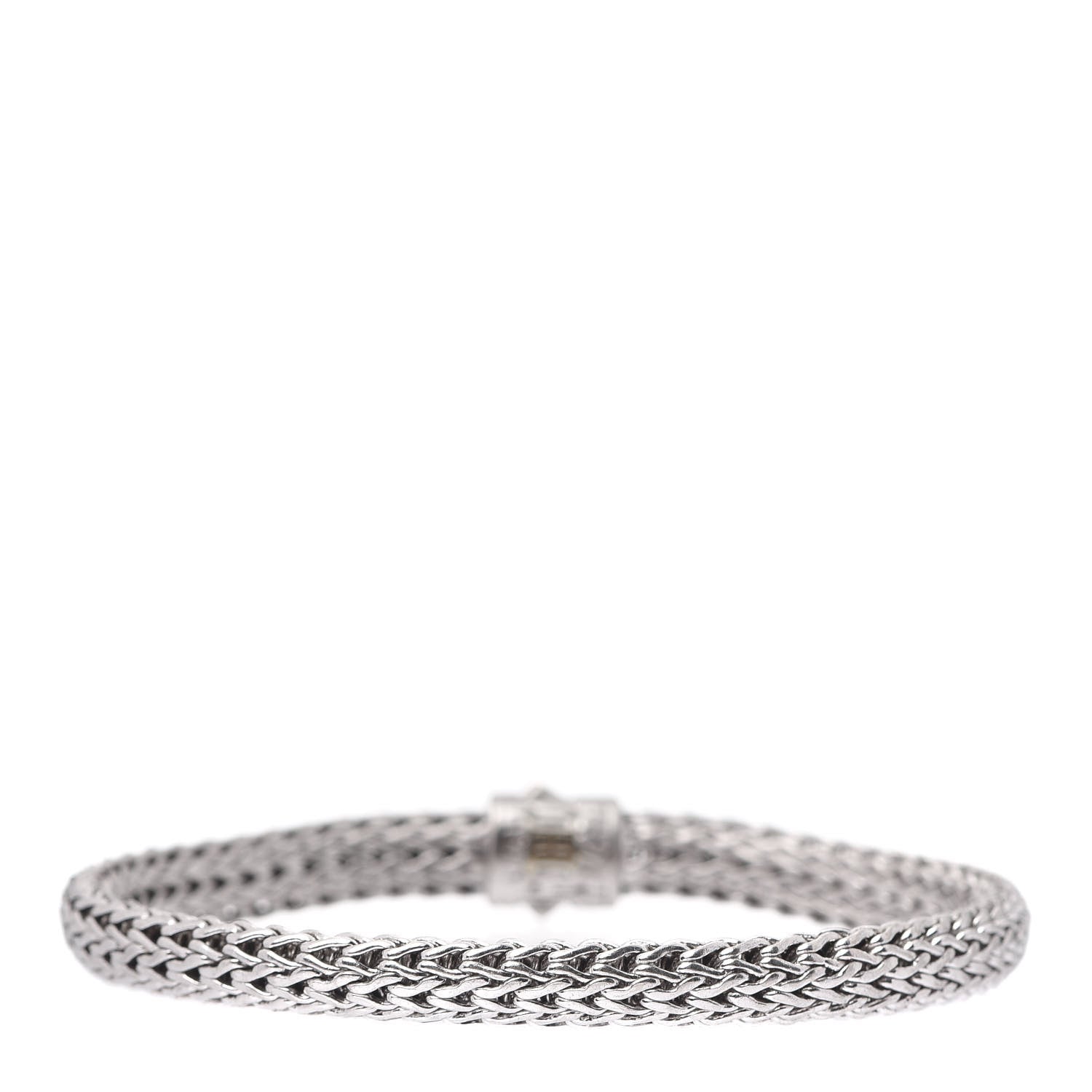 John Hardy Sterling Silver Diamond 6.5mm Classic Chain Bracelet 3 of 5
