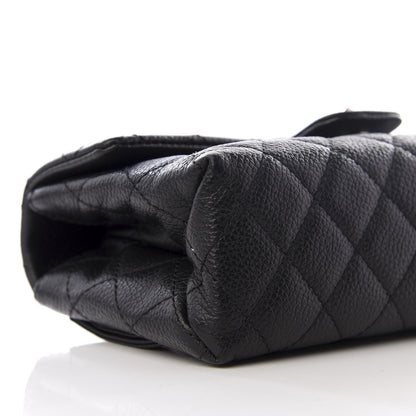 Chanel Grained Calfskin Quilted 2.55 Reissue Flap Belt Bag Clutch Black 5 of 8
