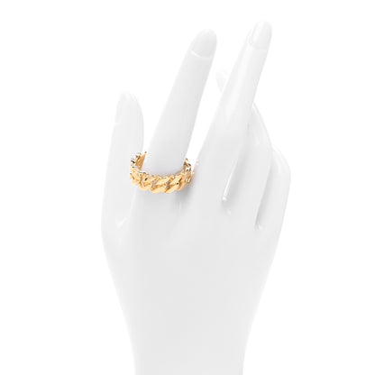 David Yurman 18K Yellow Gold 8mm Curb Chain Ring 65 11 2 of 4