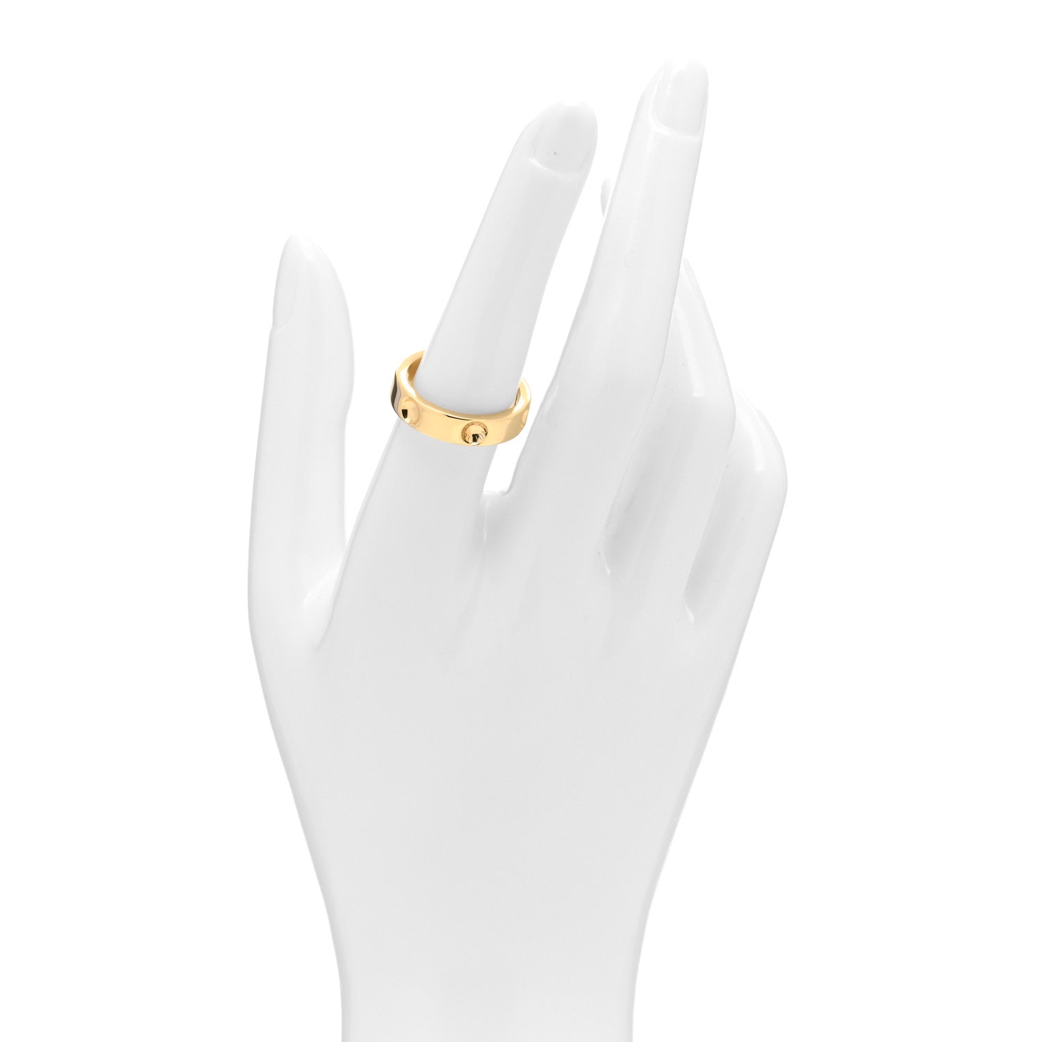 Louis Vuitton 18K Yellow Gold Empreinte Ring 54 7 2 of 4