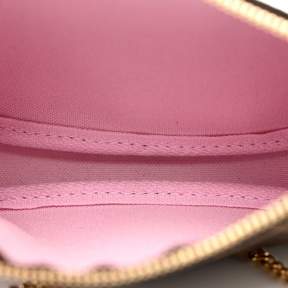 Louis Vuitton Monogram 2021 Christmas Animation Japanese Garden Mini Pochette Accessories Wisteria Pink 6 of 7