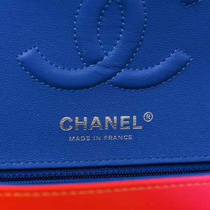 Chanel Calfskin Quilted Medium Rainbow Double Flap Multicolor 6 of 10