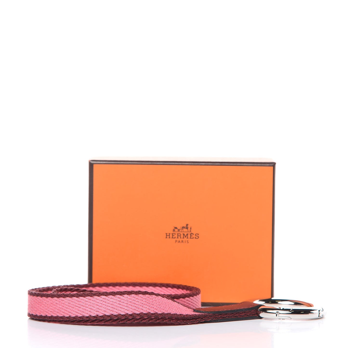 Carre Pocket Lanyard Rouge H Rose Rose Ete