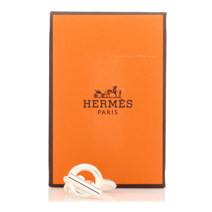 Hermes Sterling Silver GM Croisette Ring 57 8 6 of 6