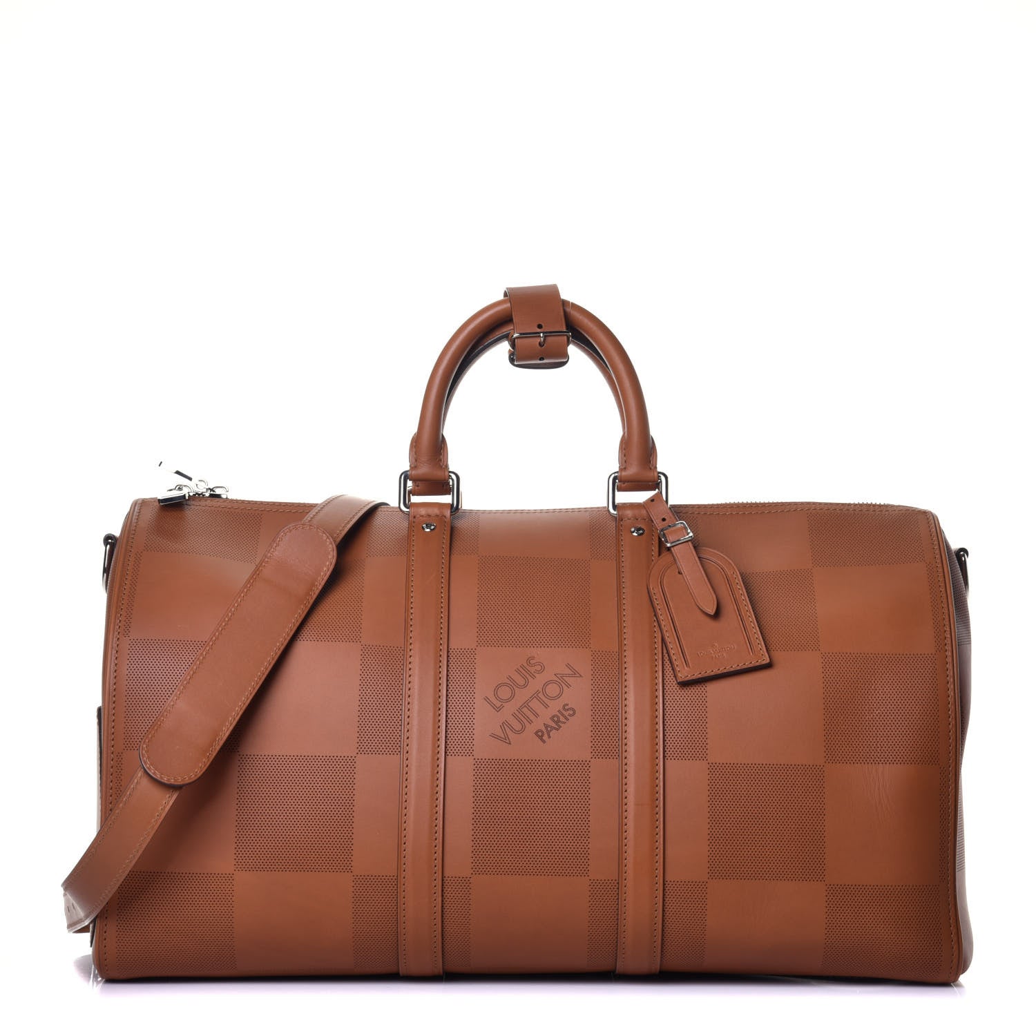 Louis Vuitton Nomade Grand Damier Keepall Bandouliere 45 Cognac 1 of 9