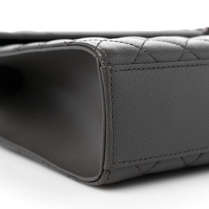 Saint Laurent Grain De Poudre Textured Mixed Matelasse Large Triquilt Monogram Satchel Earth 8 of 9