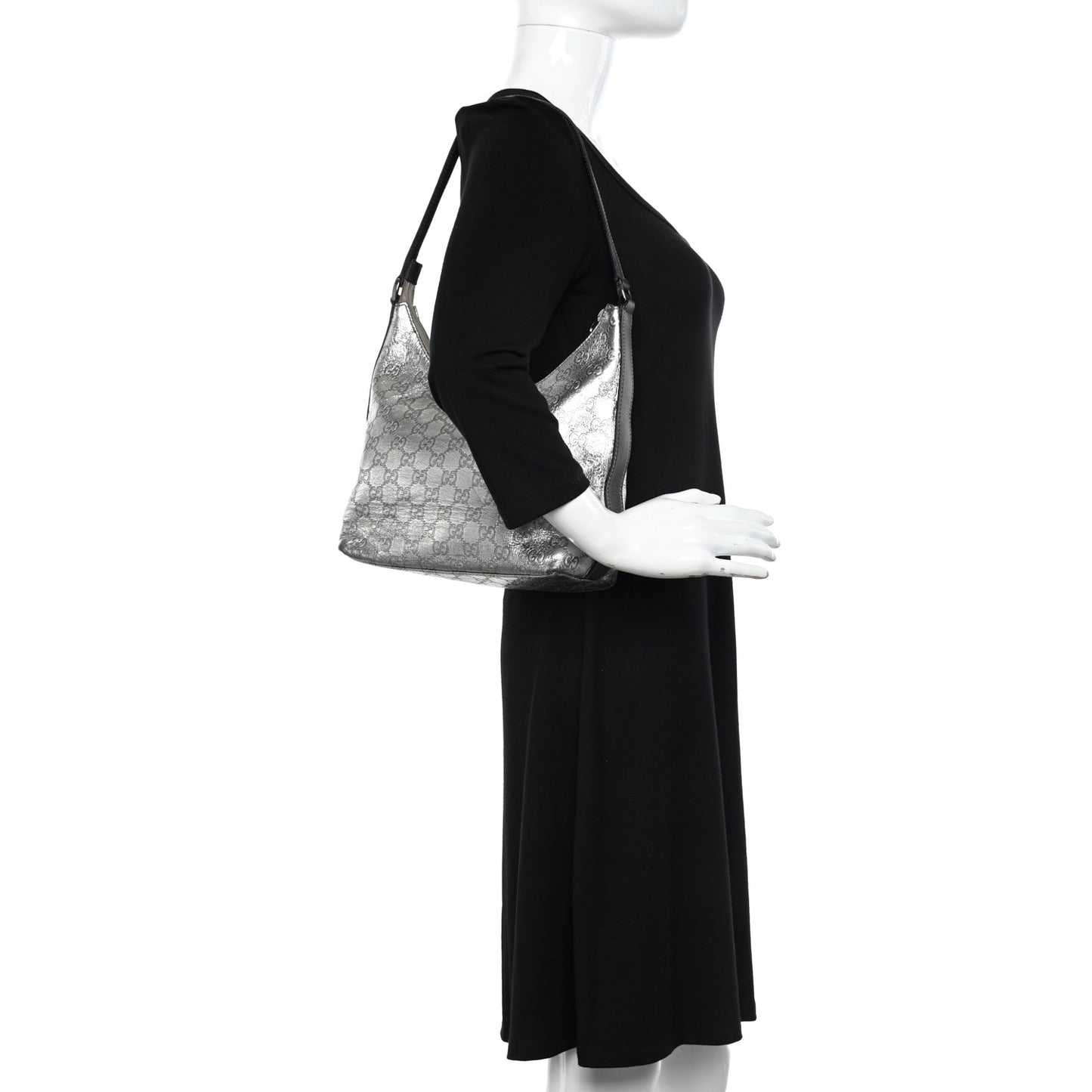 Guccissima Hobo Silver
