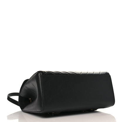 Chanel Aged Calfskin Chevron Quilted Backpack Black 3 of 8