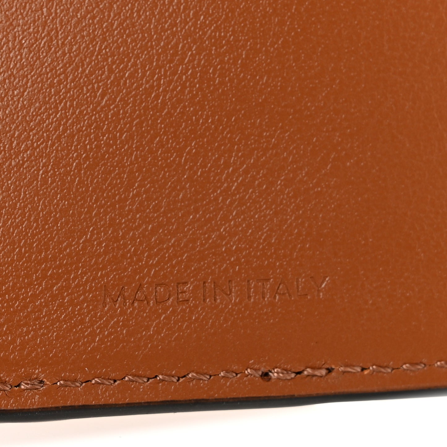 Canvas Triomphe Lambskin Folded Compact Wallet Tan