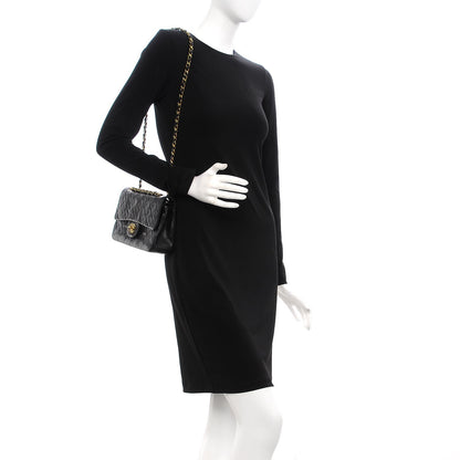 Chanel Lambskin Quilted Small Double Flap Black 2 of 10