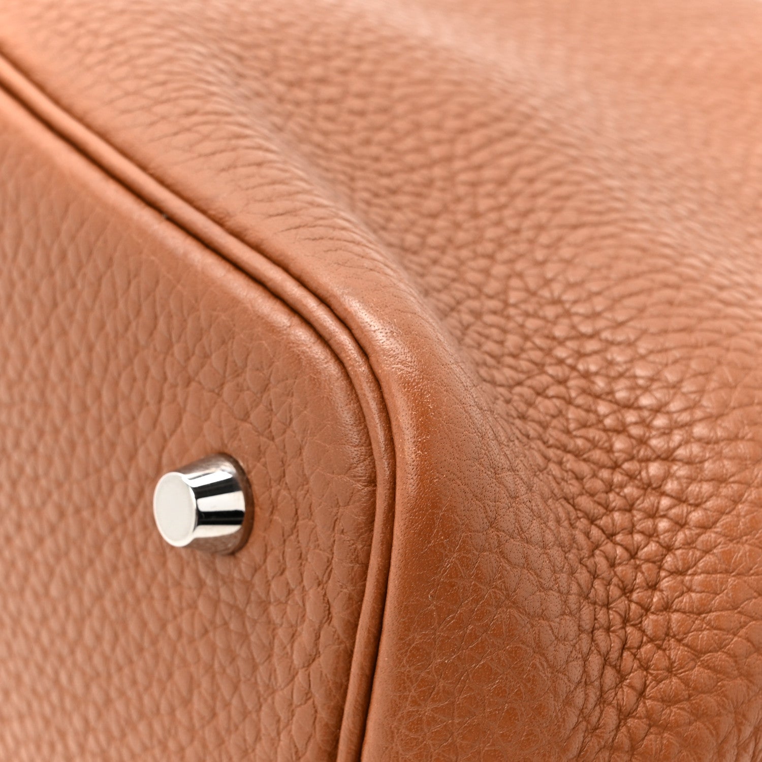 Hermes Taurillon Clemence Picotin Lock 22 MM Gold 11 of 12