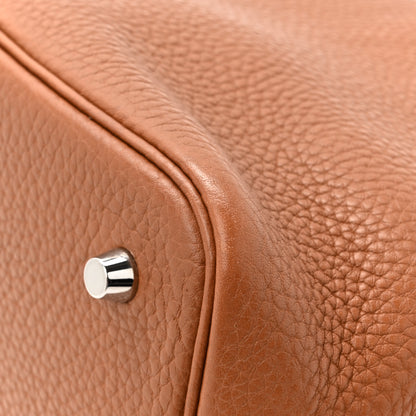 Hermes Taurillon Clemence Picotin Lock 22 MM Gold 11 of 12