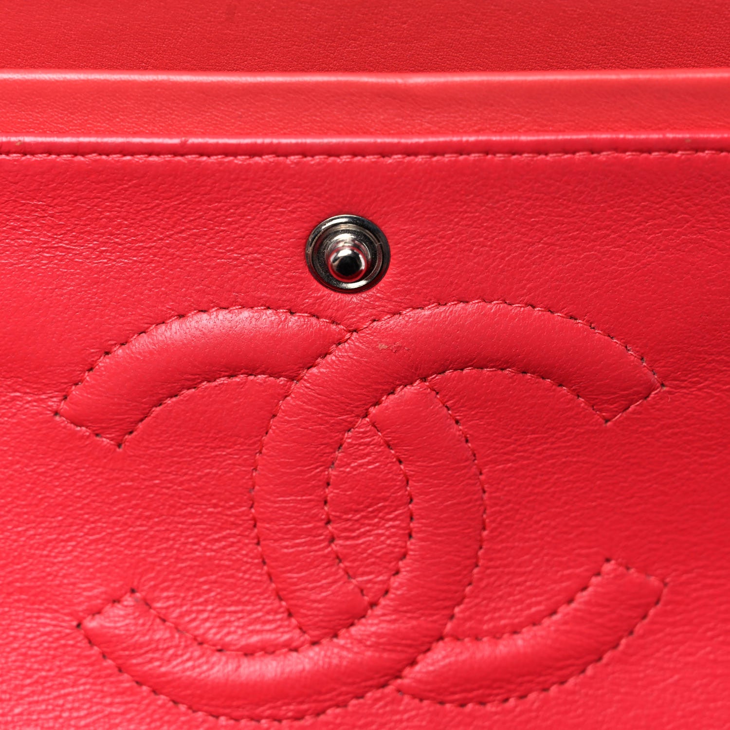 Chanel Patent Quilted Medium Double Flap Orange 8 of 13