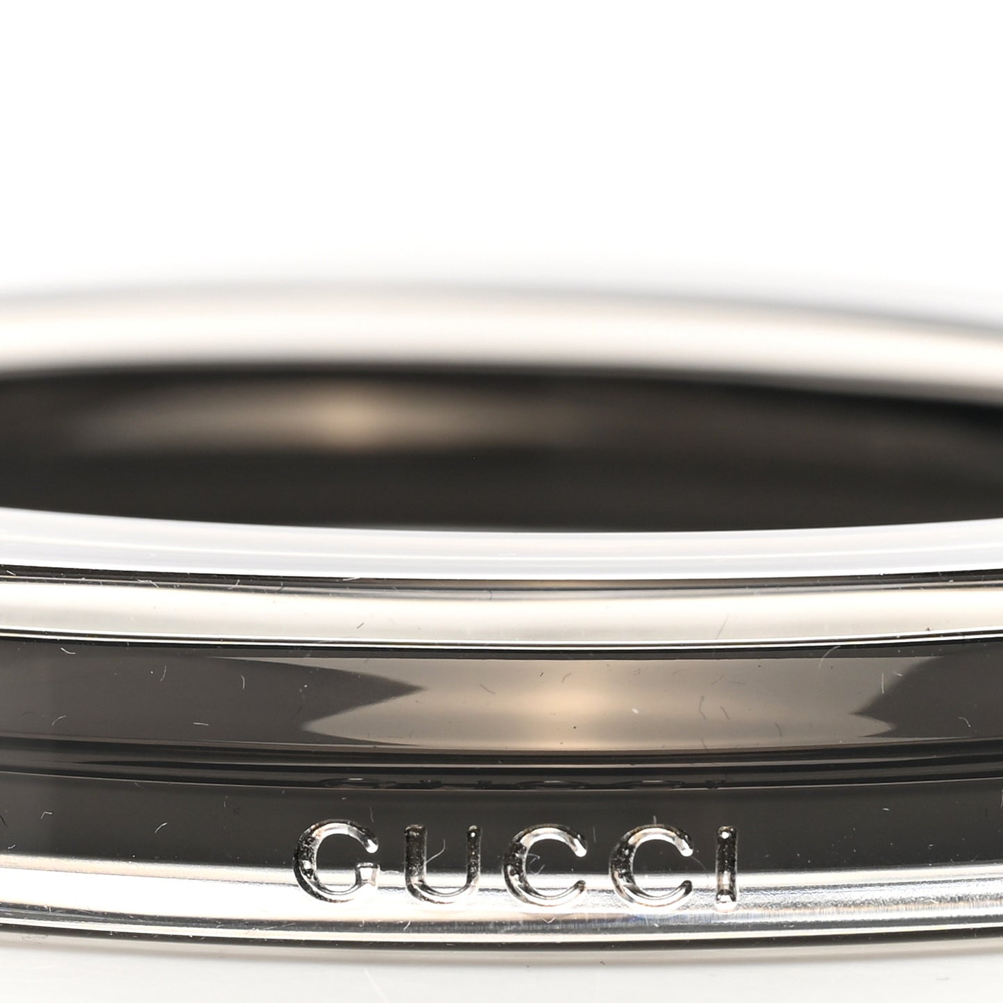 Plexiglass Transparent Bangle Bracelet Black