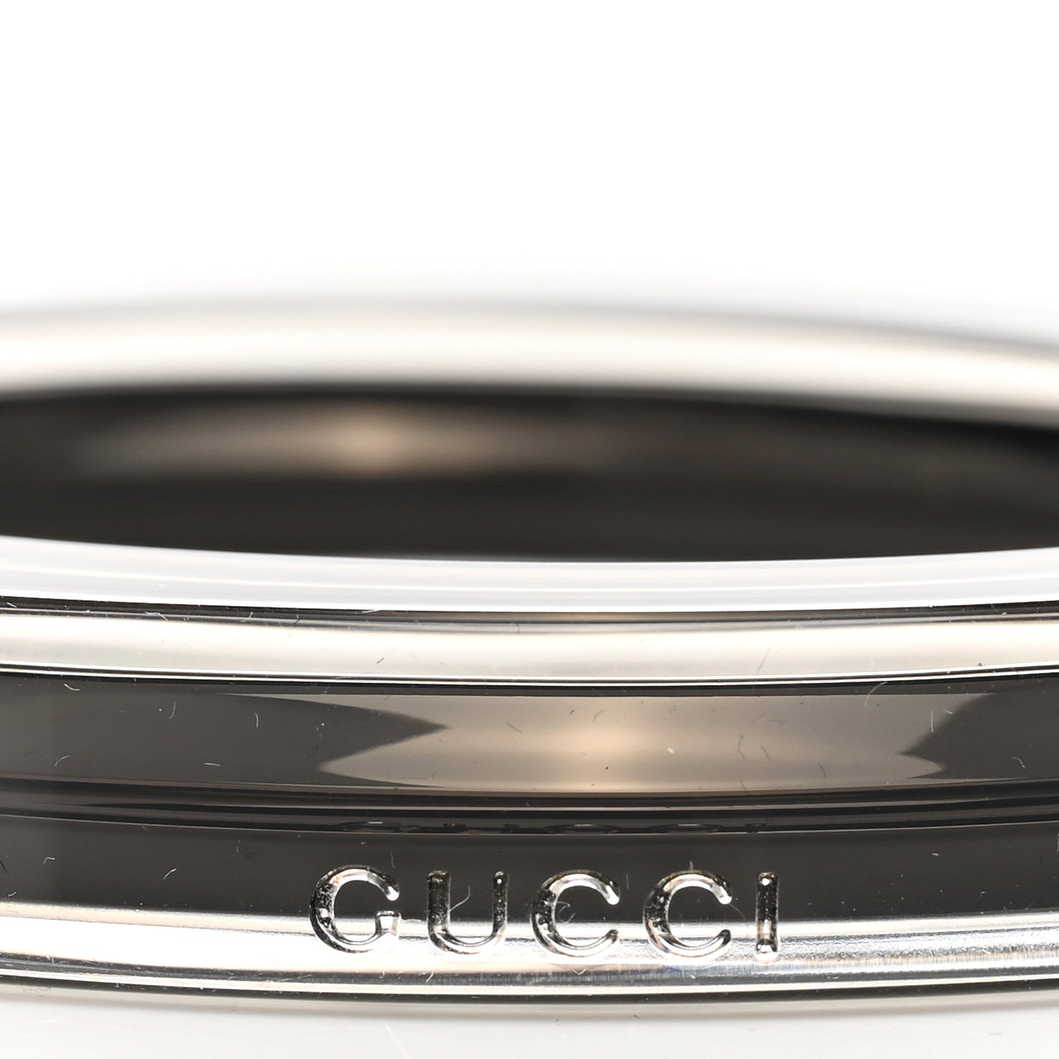 Gucci Plexiglass Transparent Bangle Bracelet Black 4 of 5