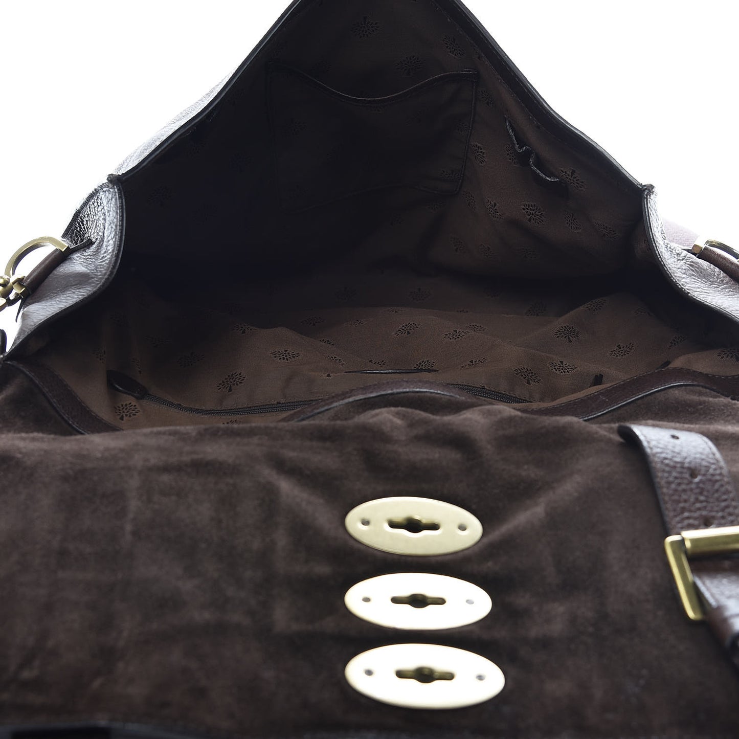 Natural Calfskin Ted Convertible Messenger Bag Brown